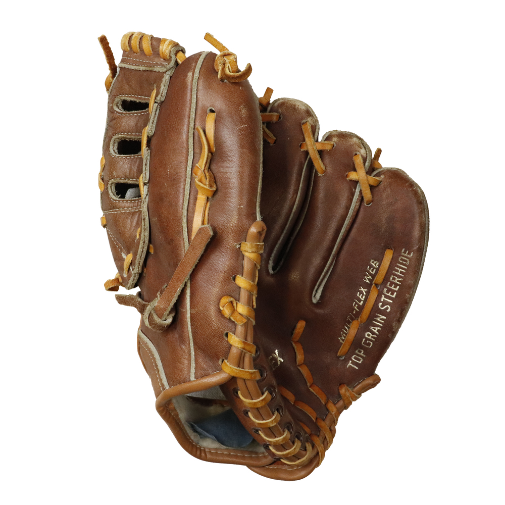 Vintage Spalding leather baseball glove Size One Size